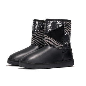 Patchwork Black Bow Australian Boots