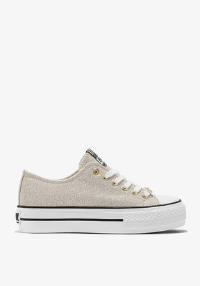 Platium Metallized Sneakers