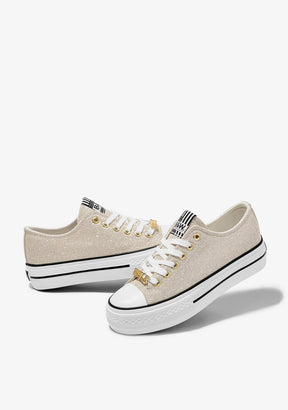 Platium Metallized Sneakers