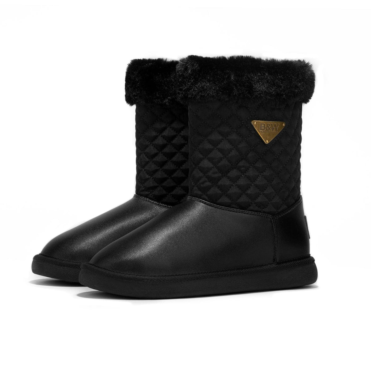 Quilted Australian Boots Black