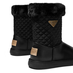 Quilted Australian Boots Black