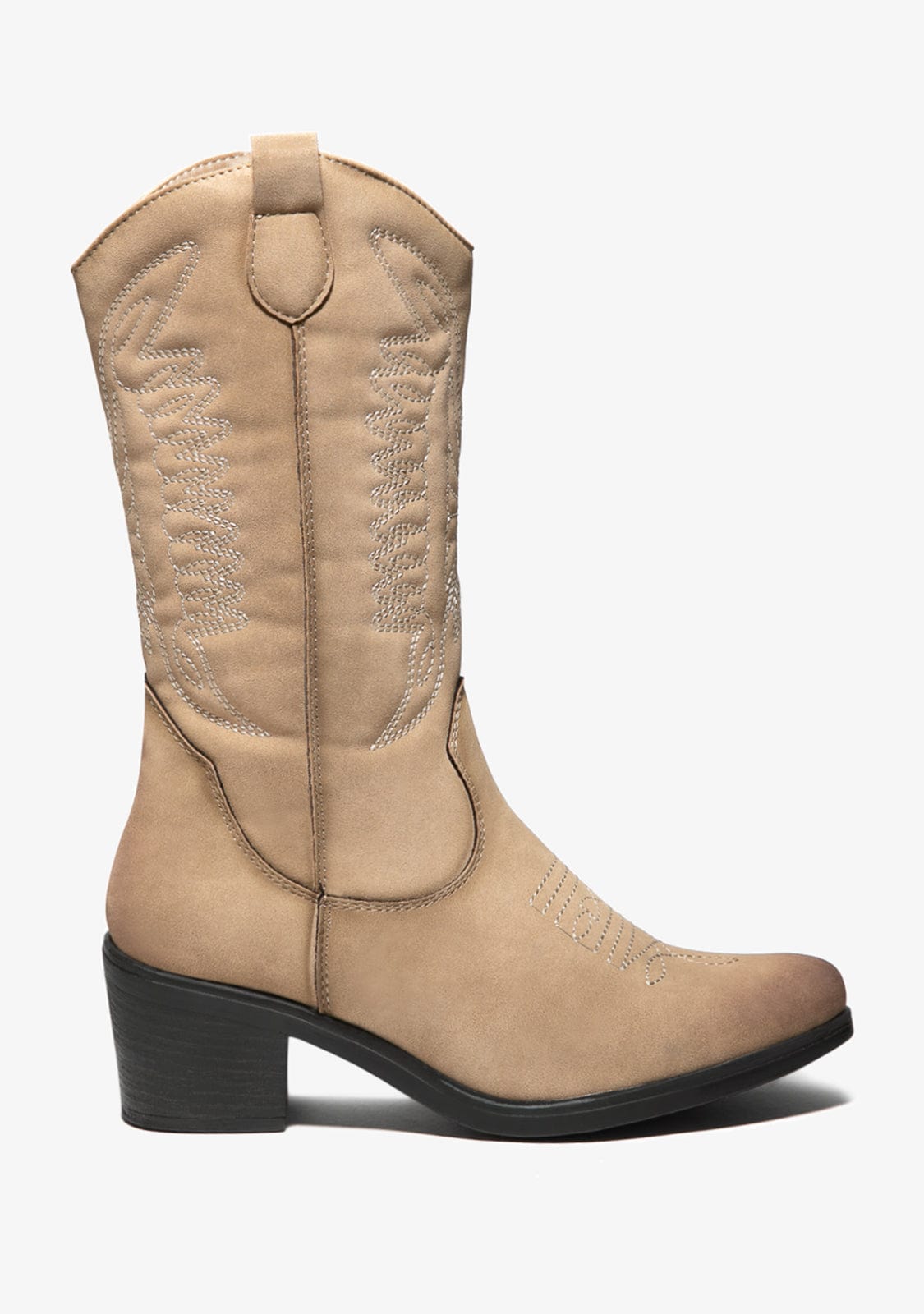 Sand Cowboy Boots Nobuck