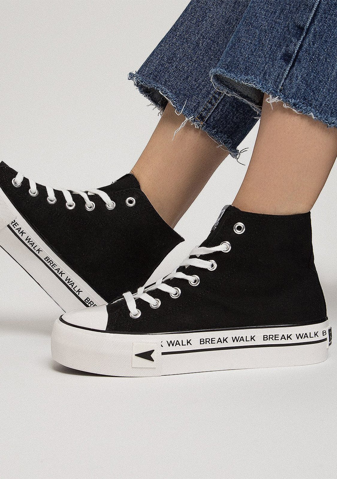 Sneakers Bay High Top Platform Black