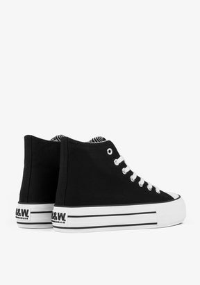 Sneakers Bay High Top Platform Black