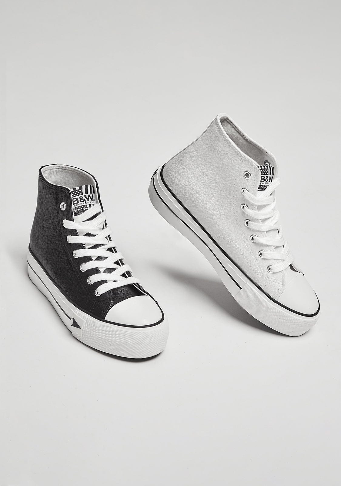 Sneakers Bay High Top Platform White Nappa