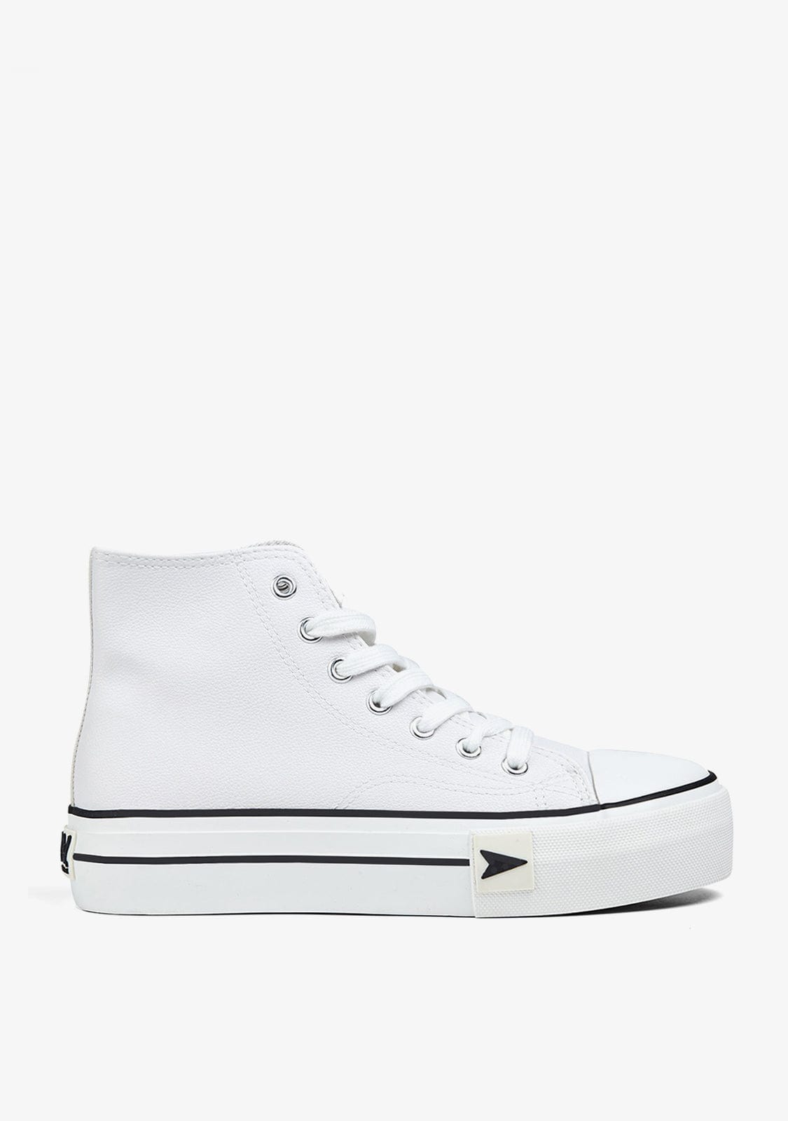 Sneakers Bay High Top Platform White Nappa