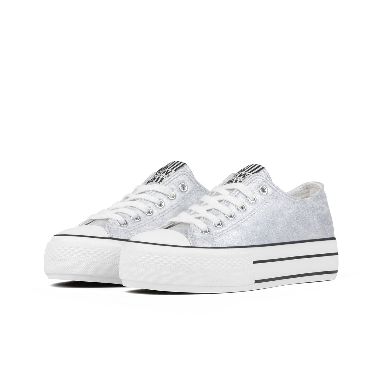 Sneakers Bay Platform Metallic Silver