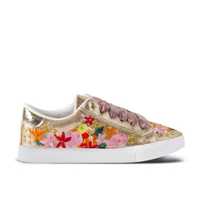 Sneakers Bloom Embroidery Platinum