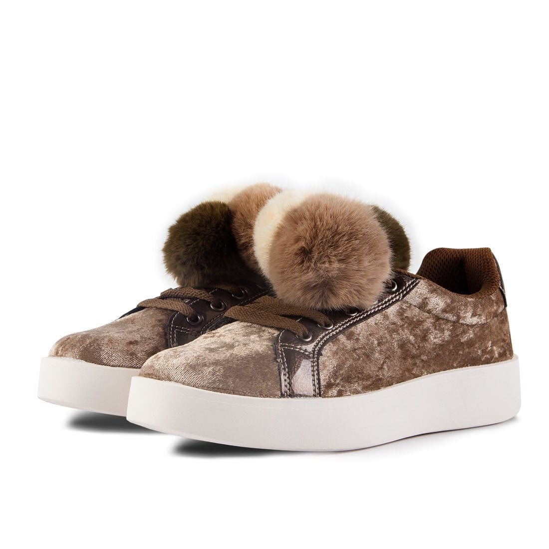 Sneakers Damsel Pompoms Beige