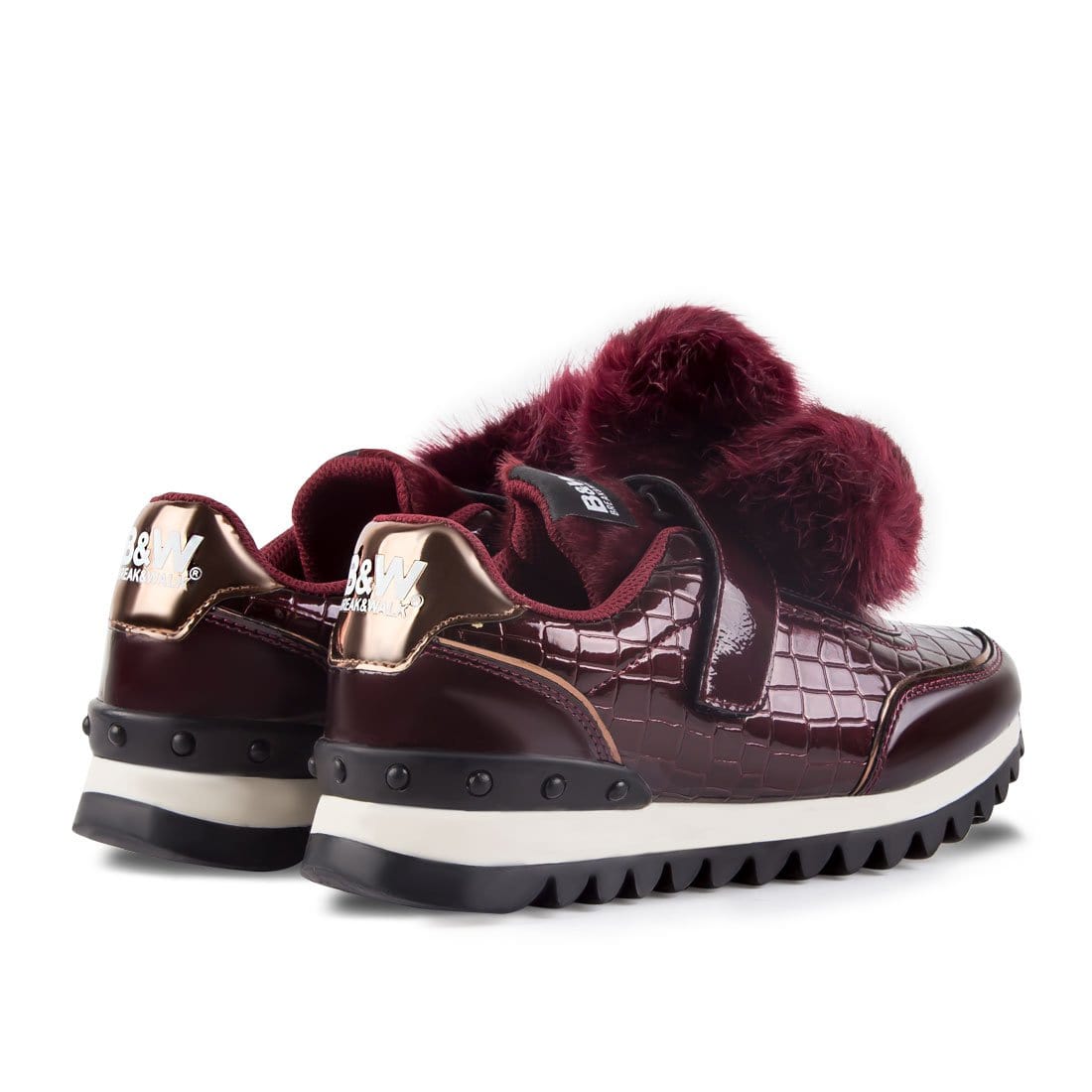 Sneakers Sziget Pompoms Maroon