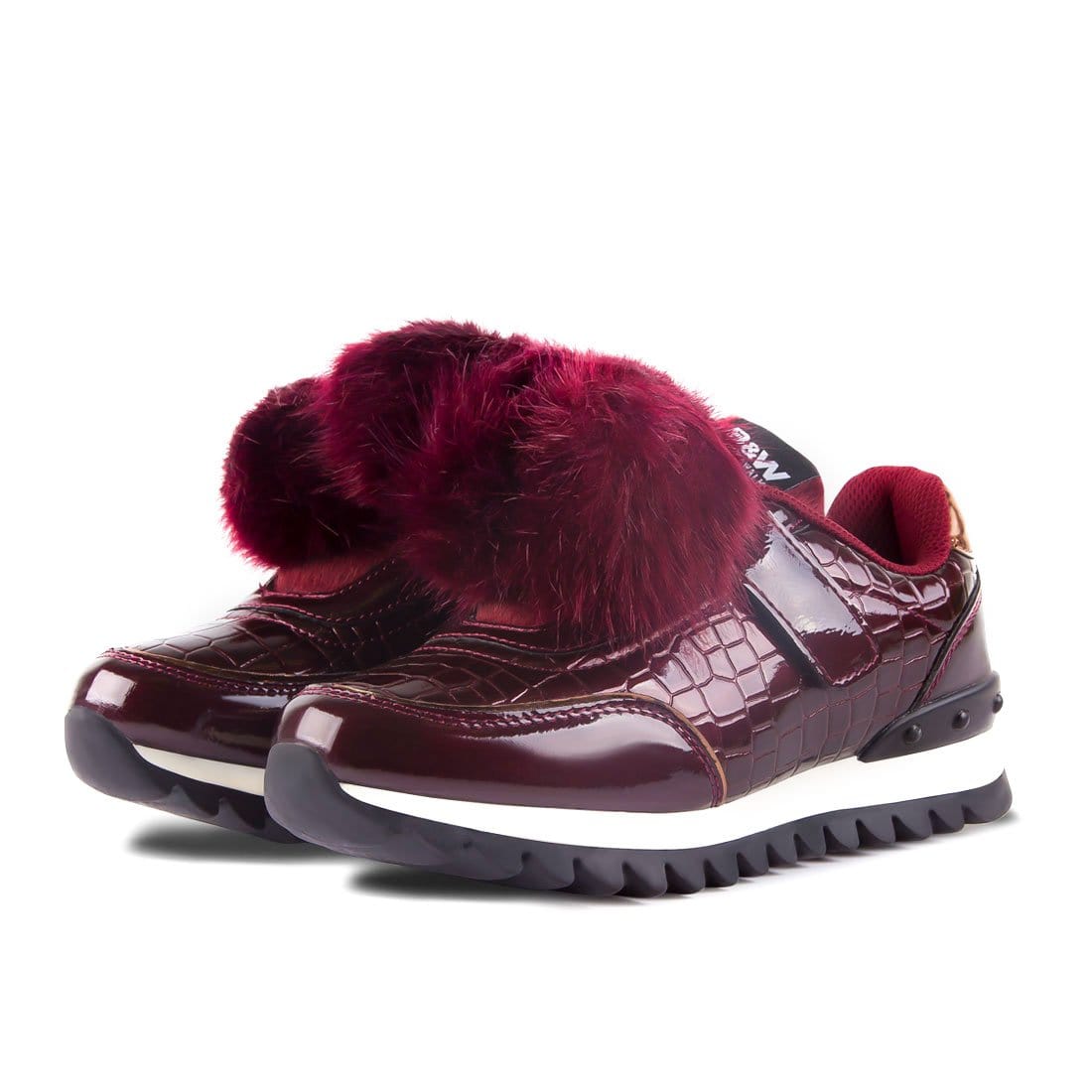 Sneakers Sziget Pompoms Maroon