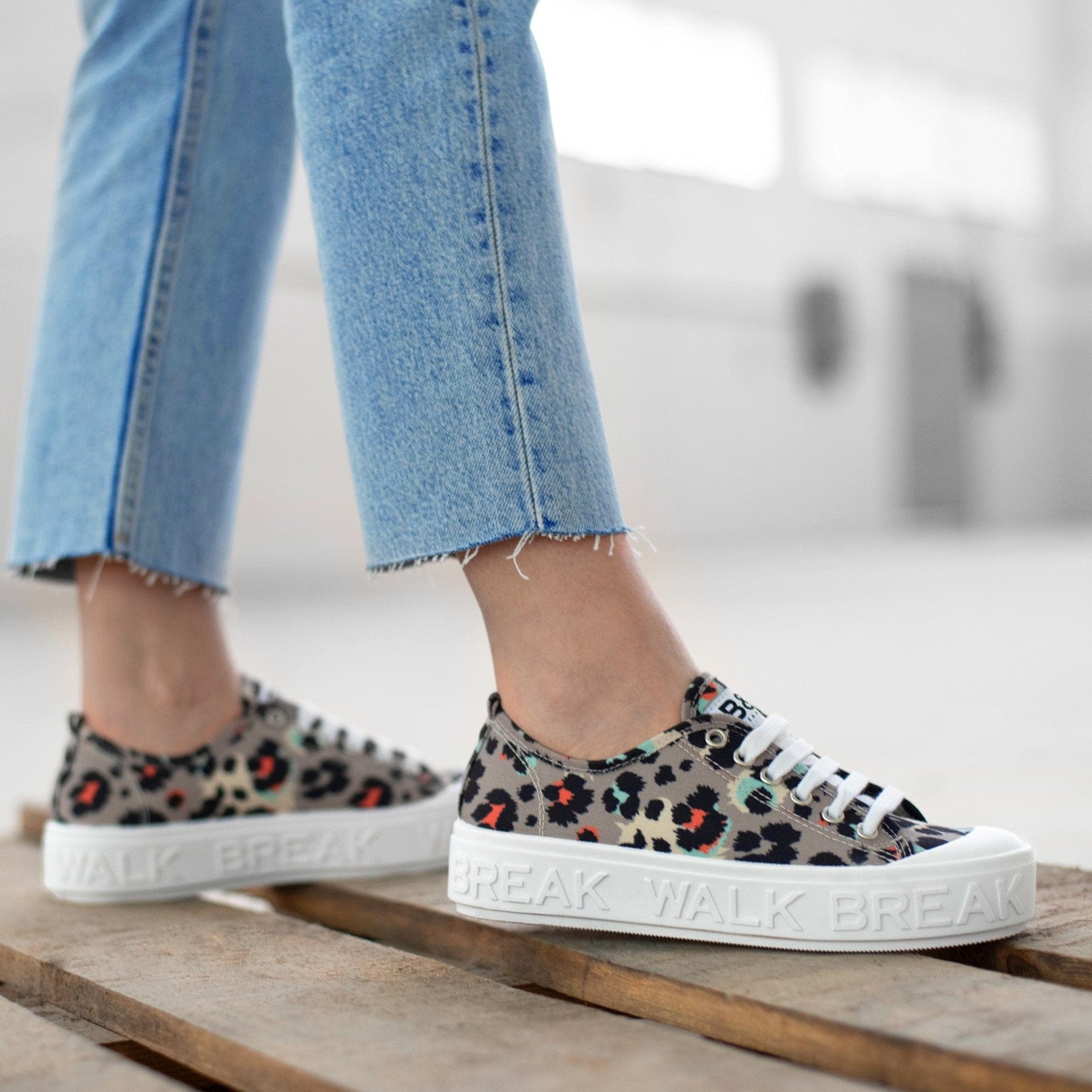 Sneakers Wicker Leopard