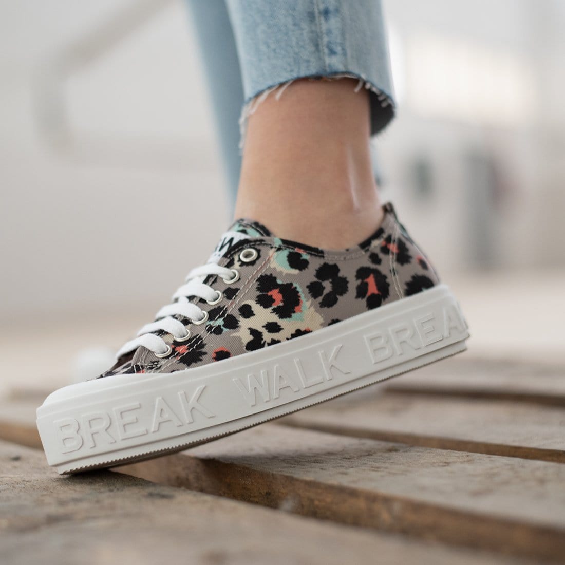 Sneakers Wicker Leopard