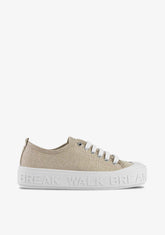 Sneakers Wicker Metal Gold