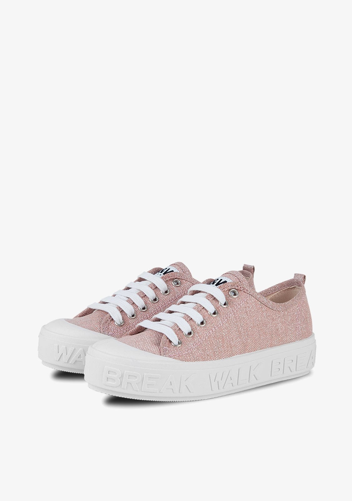 Sneakers Wicker Metal Pink