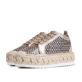 Sporty Espadrilles Kea Black Sequins