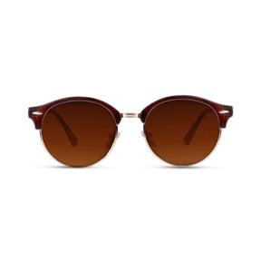 Tatura Shinny Brown Gold / Brown Sunglasses