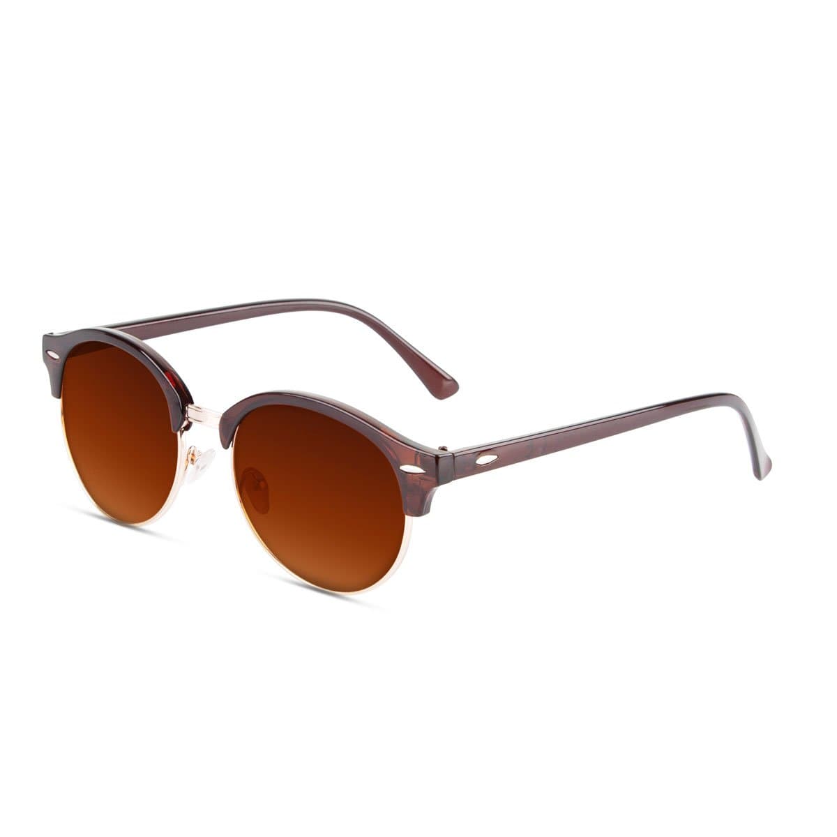 Tatura Shinny Brown Gold / Brown Sunglasses