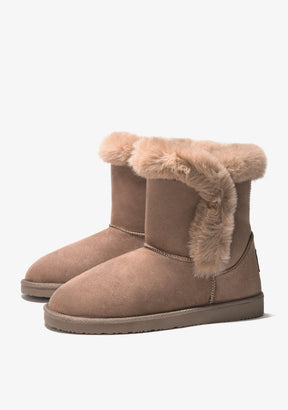 Taupe Fur Australian Boots Water Repellent