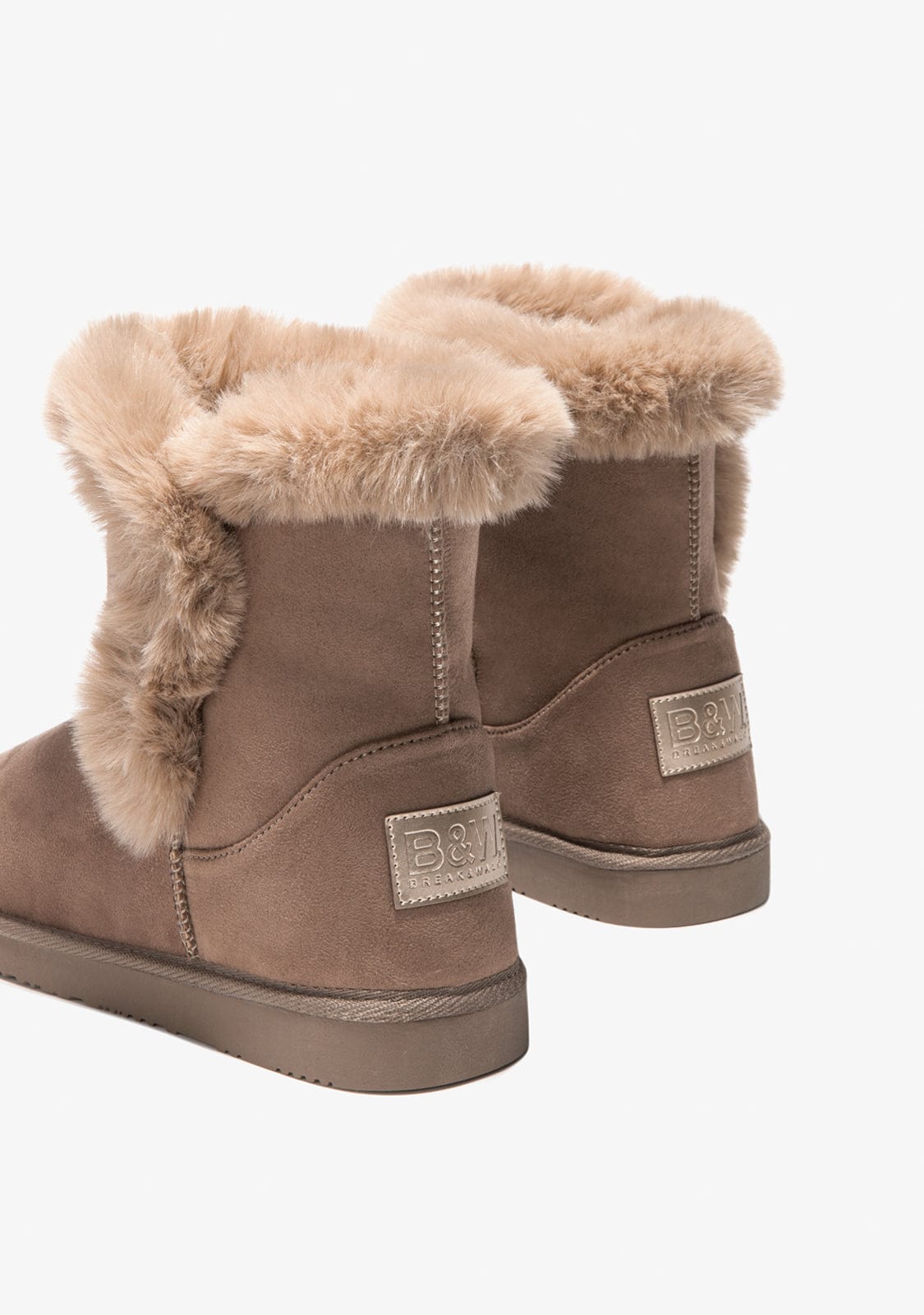 Taupe Fur Australian Boots Water Repellent