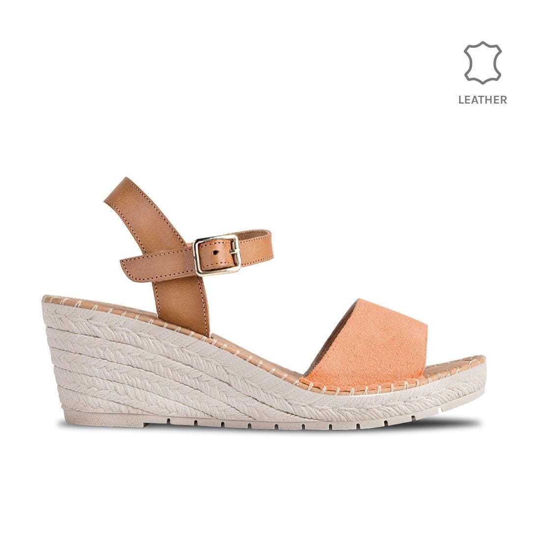 Wedge Gavi Nude Leather