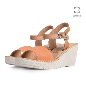 Wedge Gavi Nude Leather