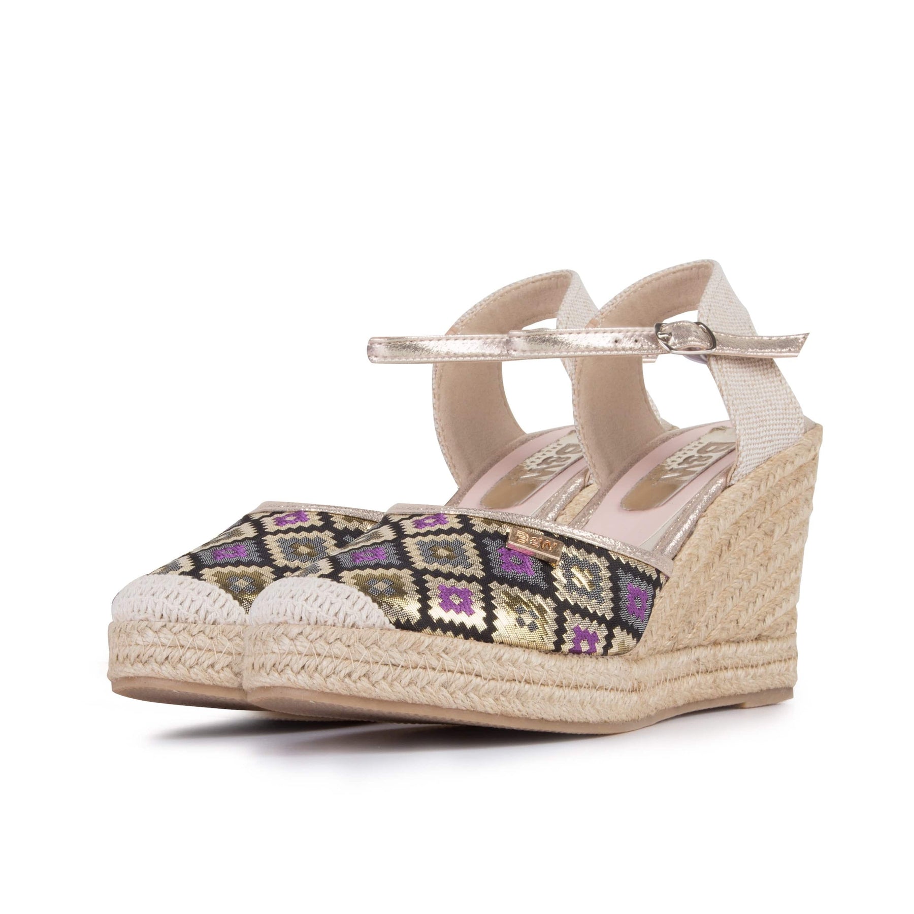 Wedge Shoe Espadrilles Capri Geometric