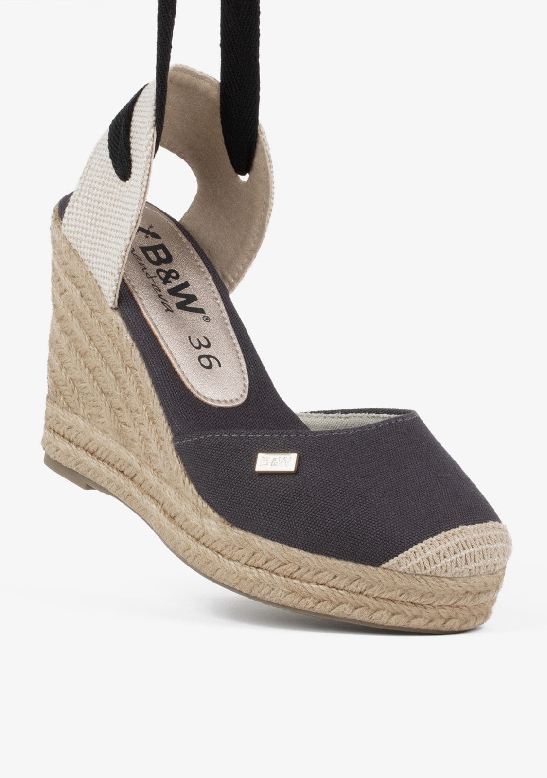 Wedge Shoe Espadrilles Sweet Black