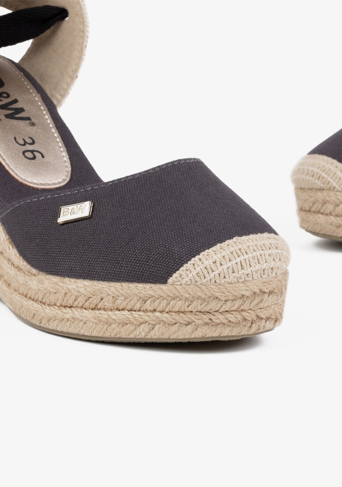 Wedge Shoe Espadrilles Sweet Black