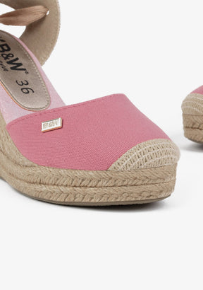 Wedge Shoe Espadrilles Sweet Pink