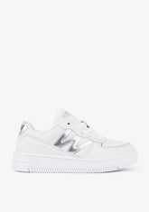 White Metallized Basic Sneakers