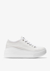 White Rider Platform Sneakers